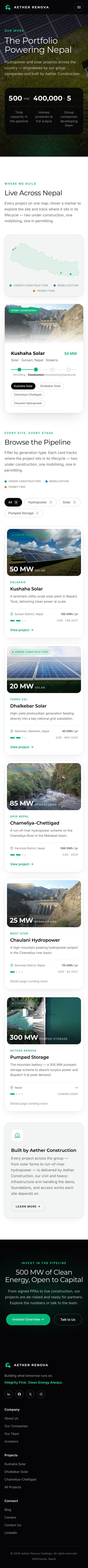 Projects on mobile