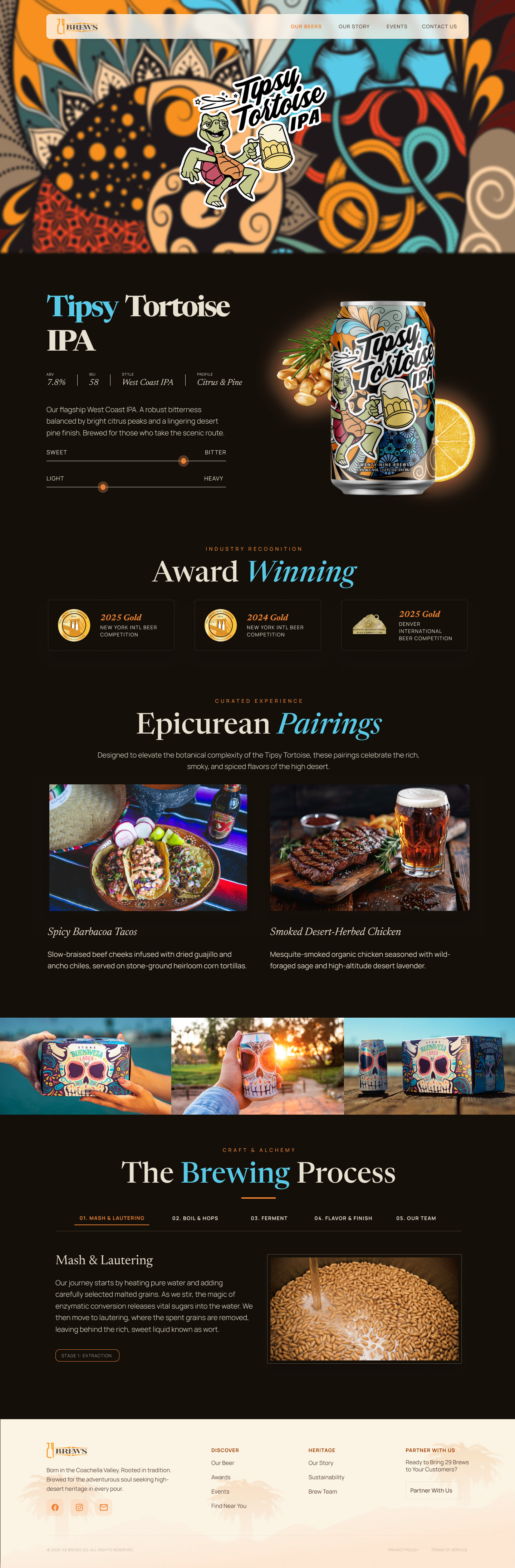Beer page page design