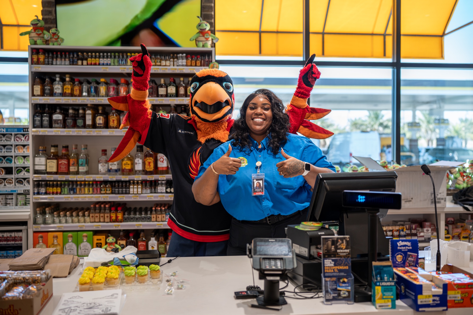 Firebirds mascot visit