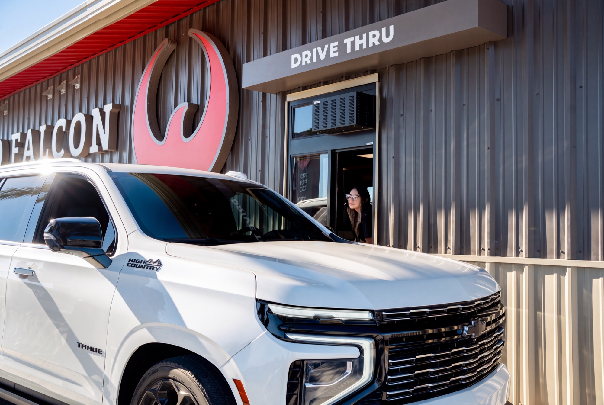 Red Falcon drive-thru