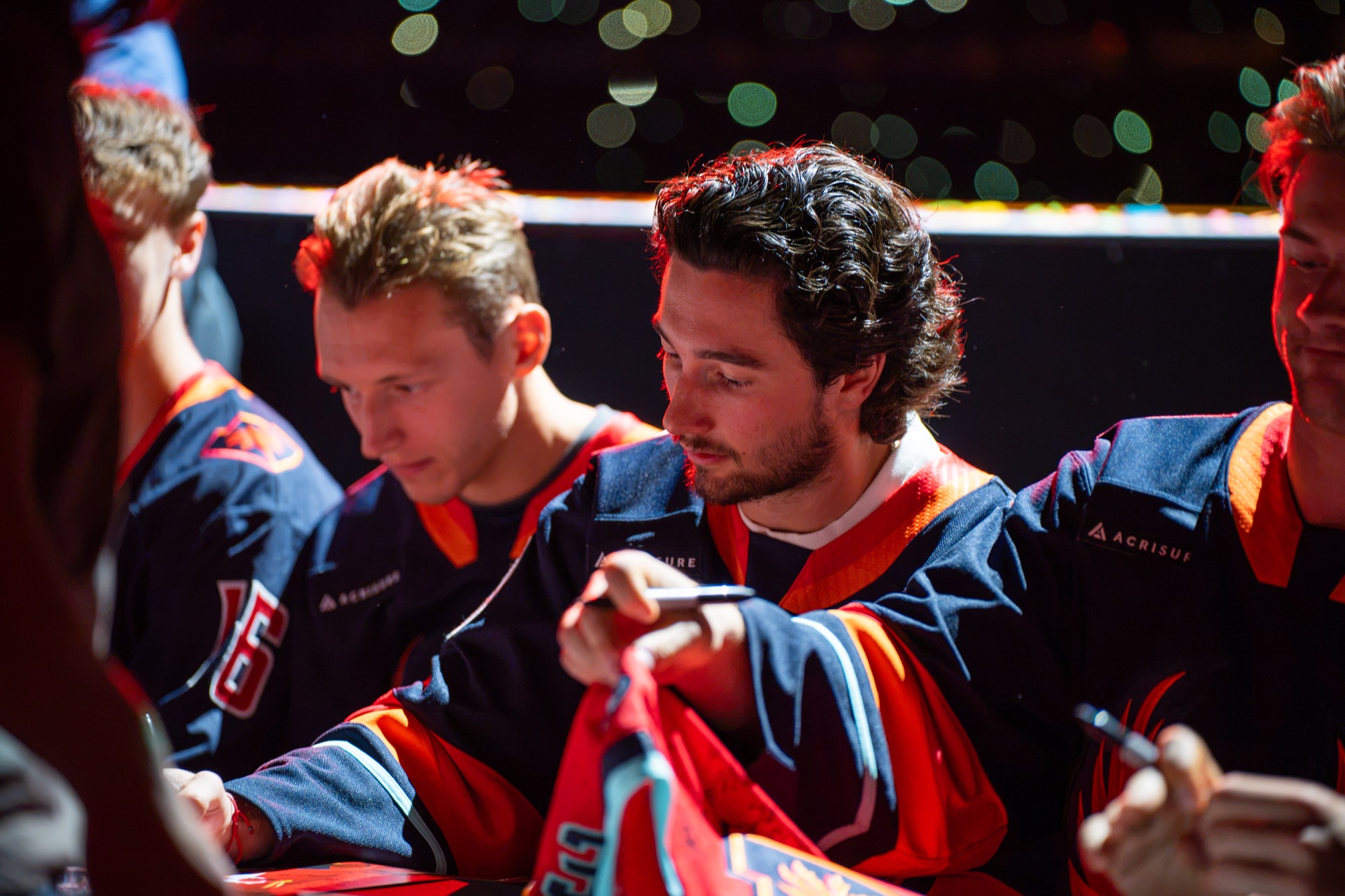 Players signing